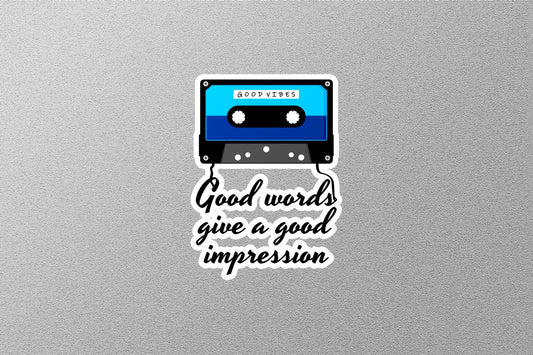 Wholesale Good Words Give a Good impression Sticker