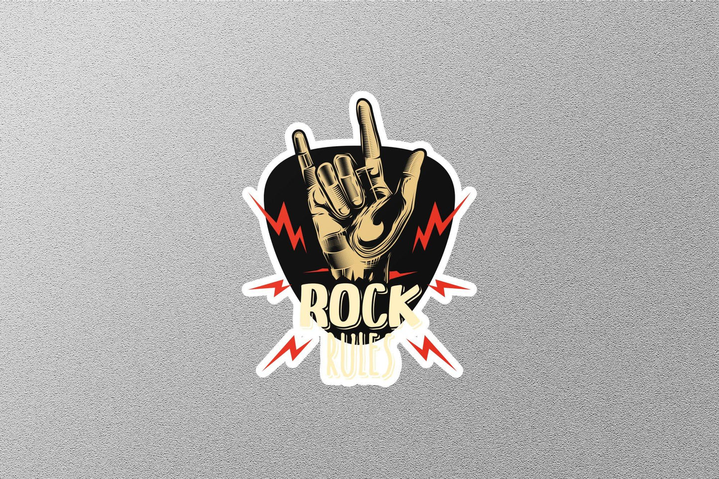 Rock Rules Sticker