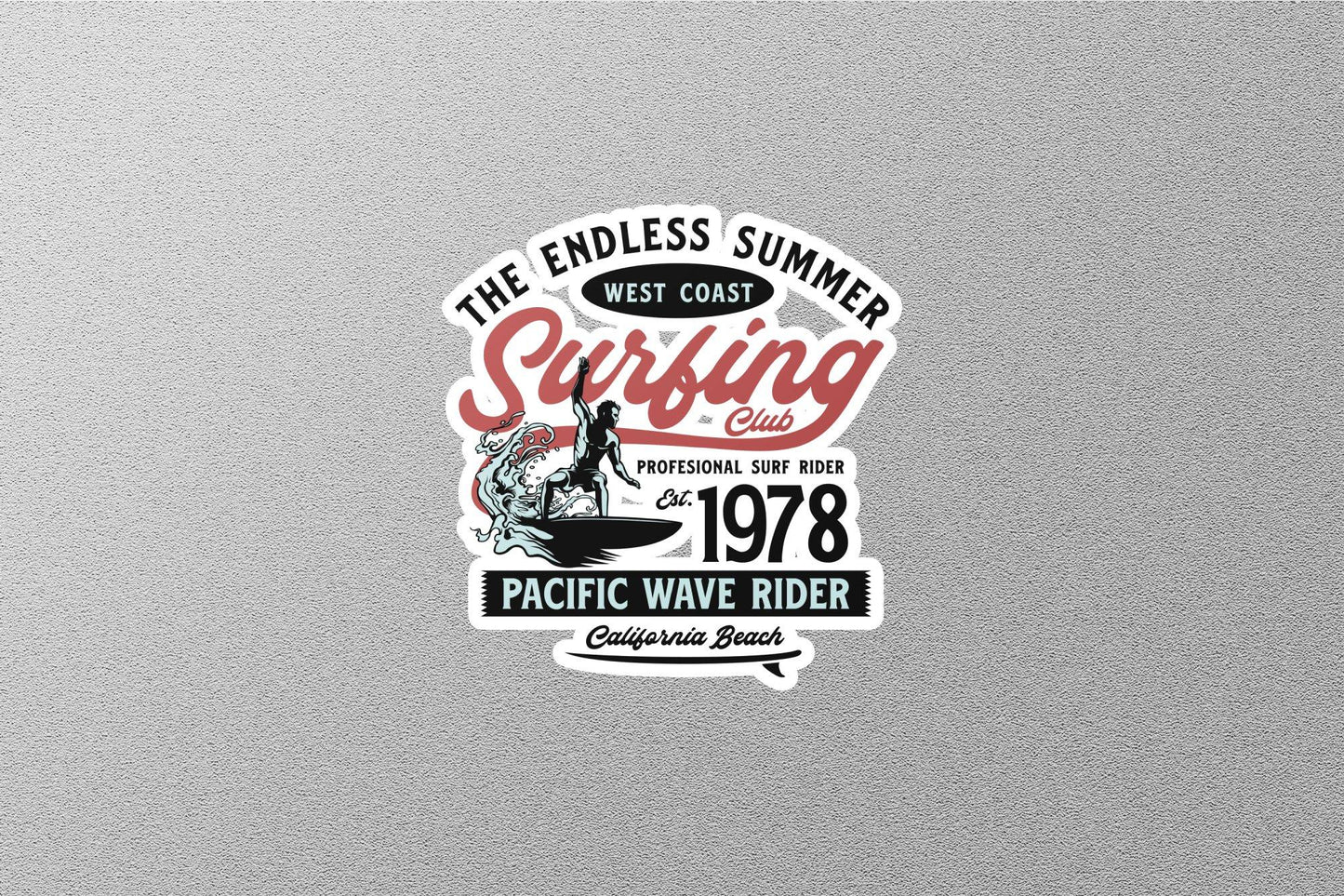 Surfing Club California Sticker