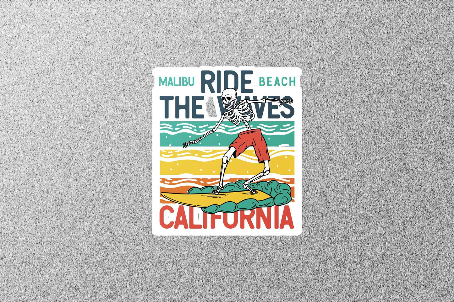 Ride The Wave California Sticker