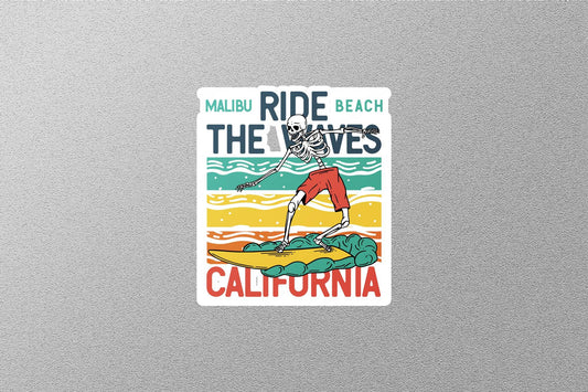 Ride The Wave California Sticker