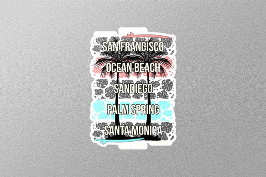 San Francisco Ocean Beach Sticker