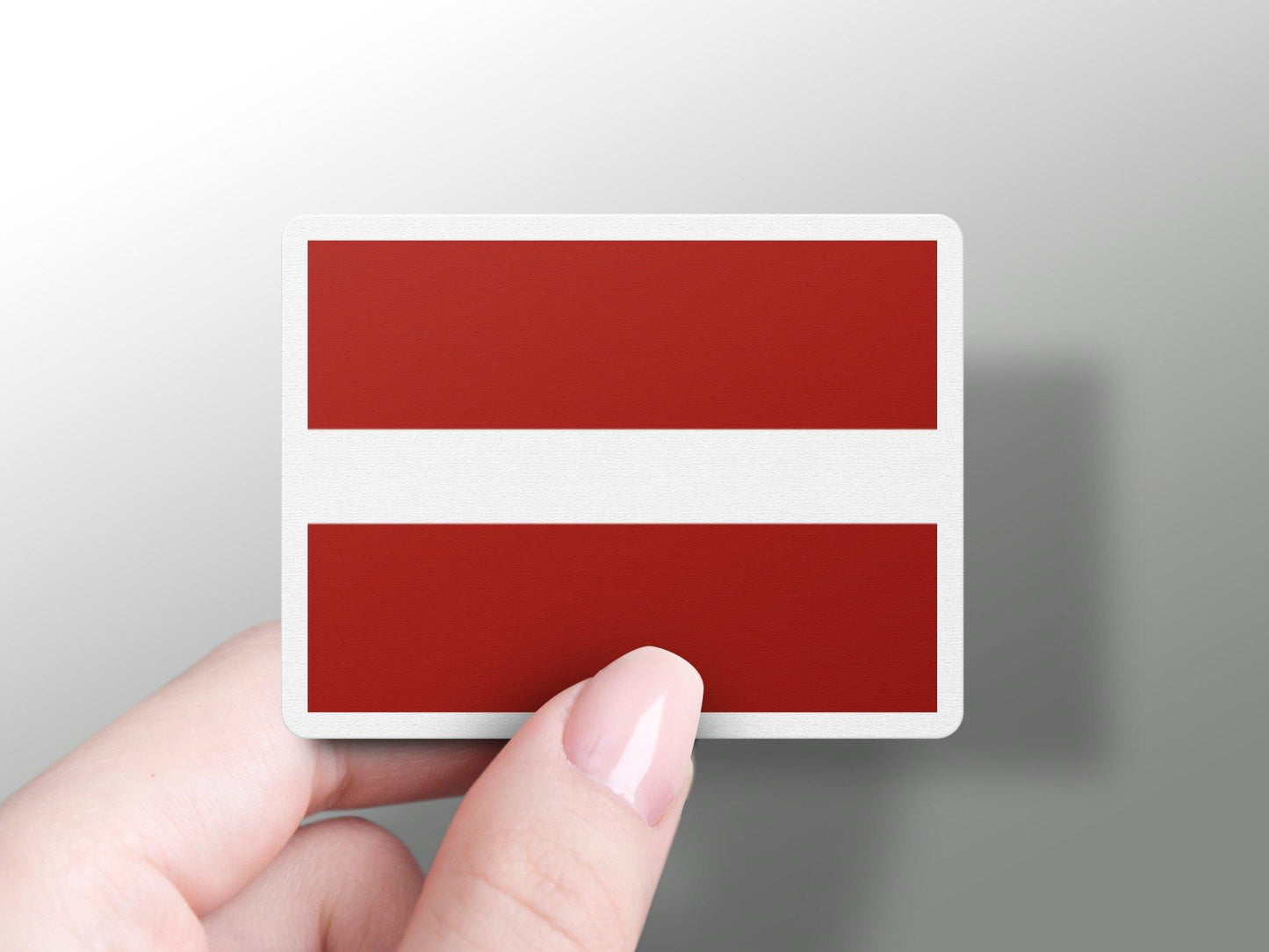 Latvia Flag Sticker