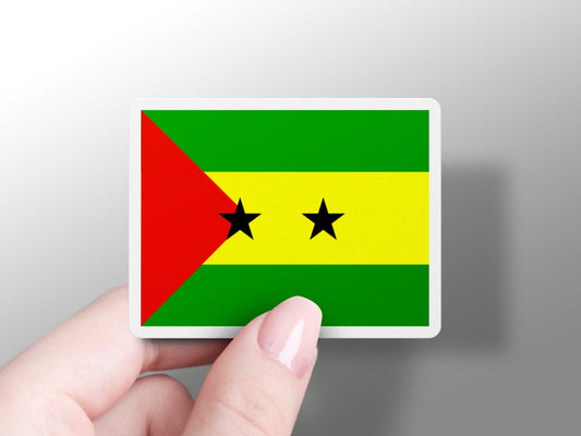 São Tomé and Príncipe Flag Sticker