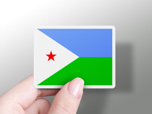 Djibouti Flag Sticker