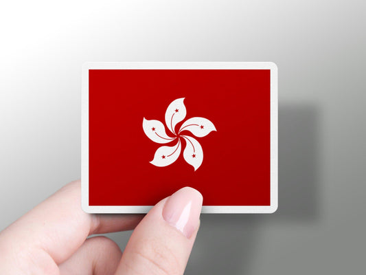 Hong Kong Flag Sticker