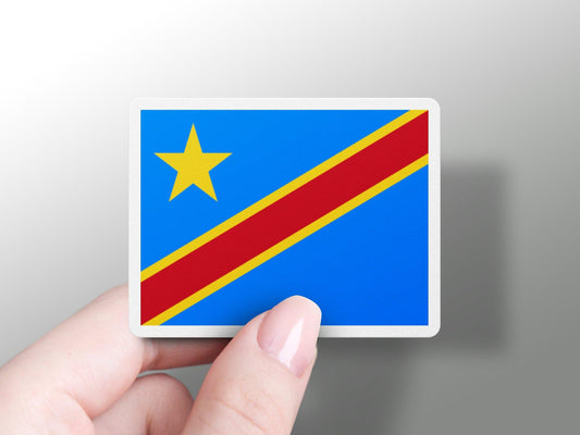 Democratic Republic of the Congo Flag Sticker