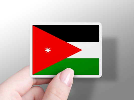 Jordan Flag Sticker