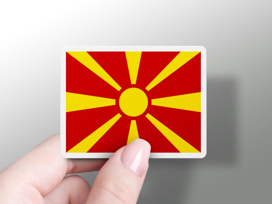 North Macedonia Flag Sticker