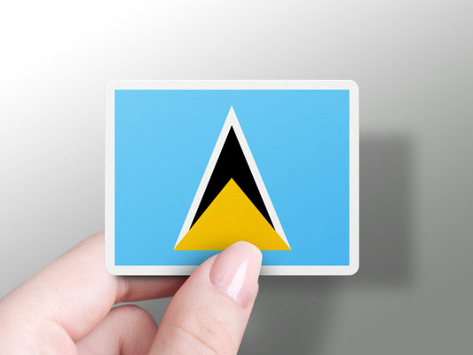 Saint Lucia Flag Sticker