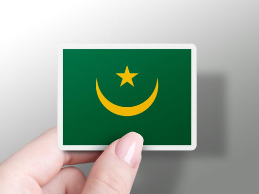 Mauritania Flag Sticker