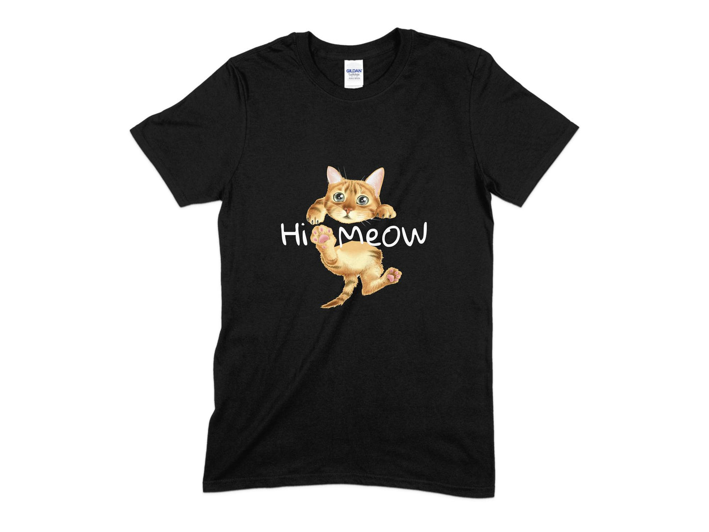Hi Meow Cat T-Shirt, Cute Cat Shirt
