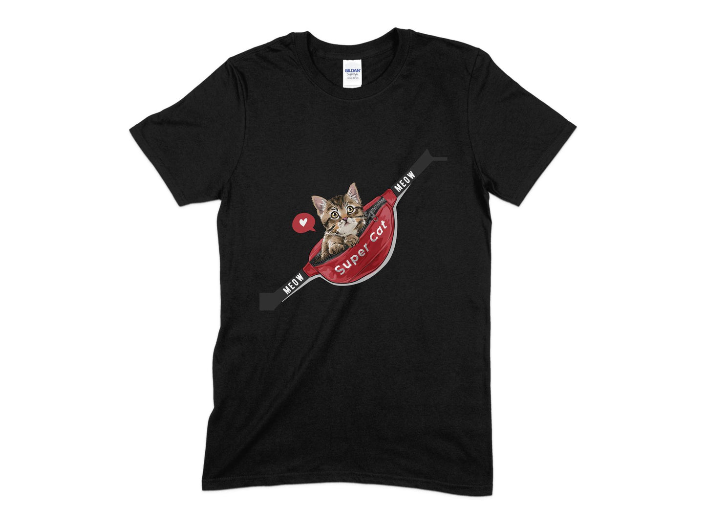 Super Cat T-Shirt, Cute Cat T-Shirt