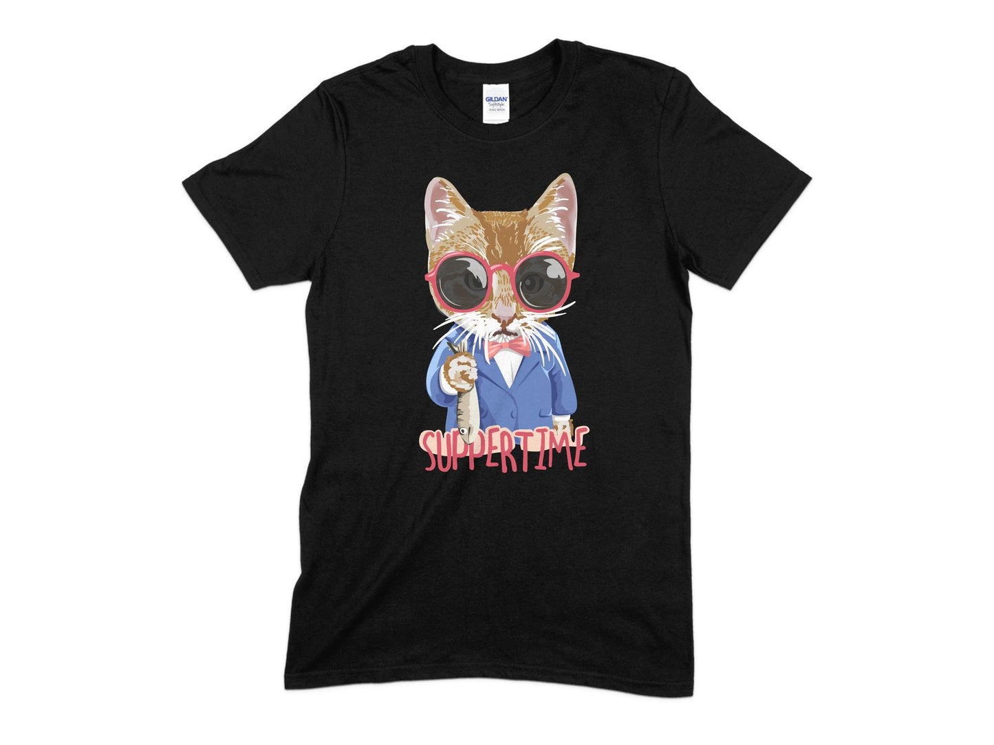 Suppertime Cat T-Shirt, Cute Cat Shirt