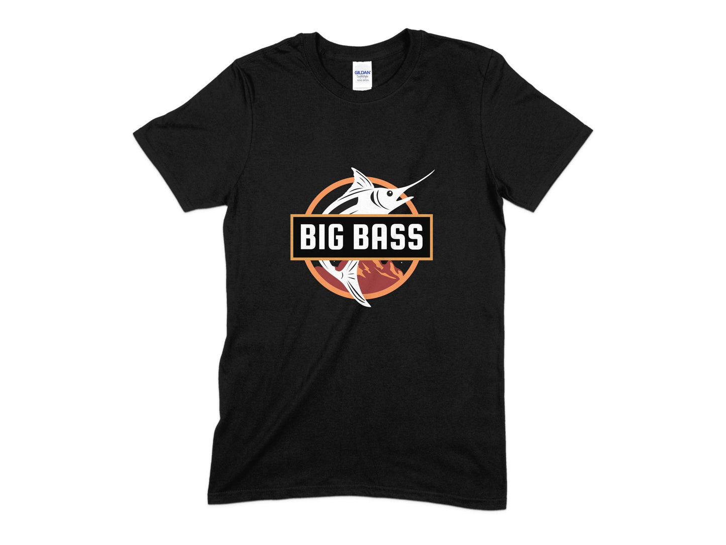Big Bass Fishing T-Shirt, Fisherman Bass Fish T-Shirt