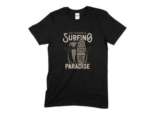 California Surfing T-Shirt, Paradise Surfing Island T-Shirt