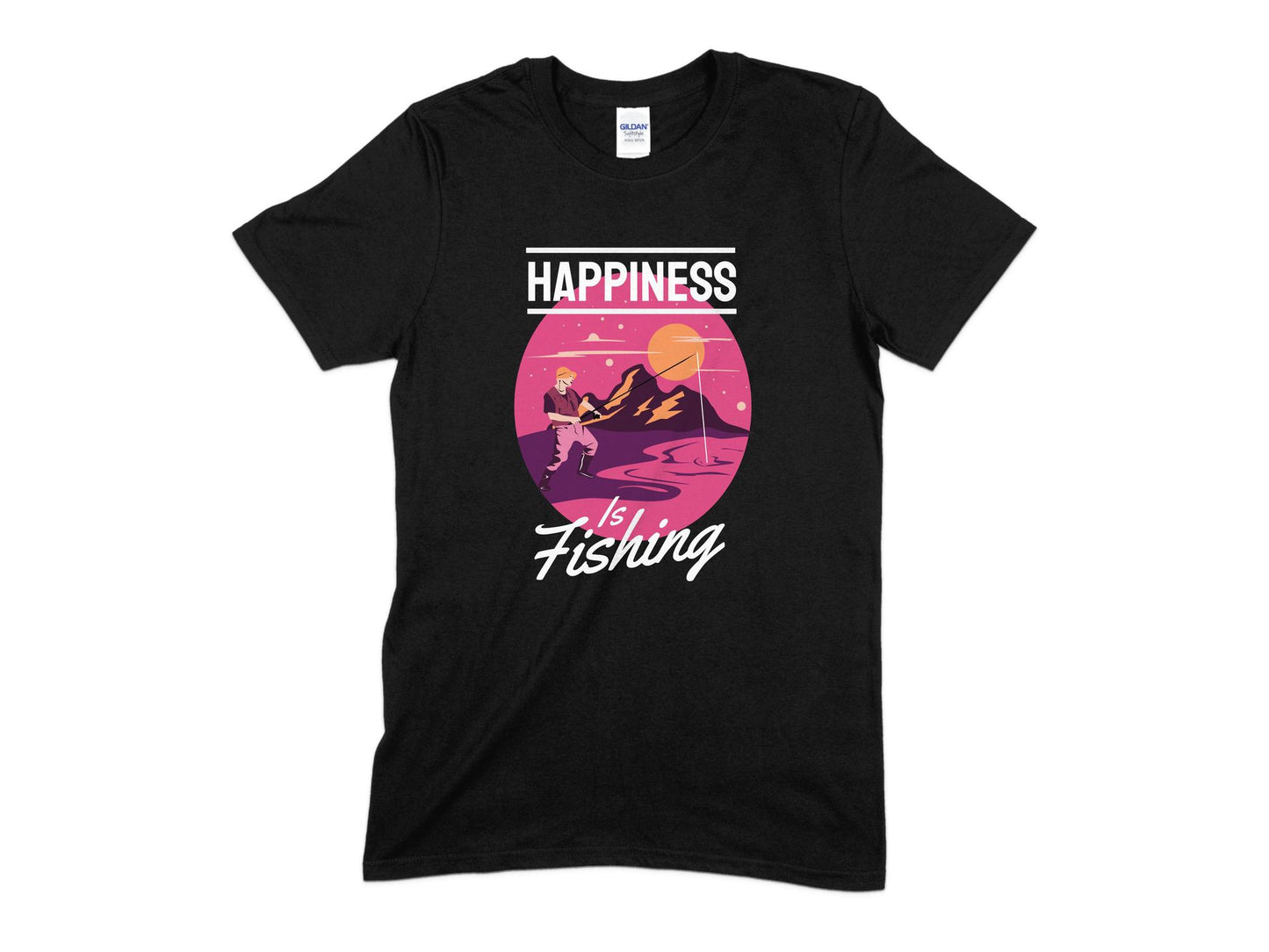 Happiness Is Fishing T-Shirt, Fishing T-Shirt