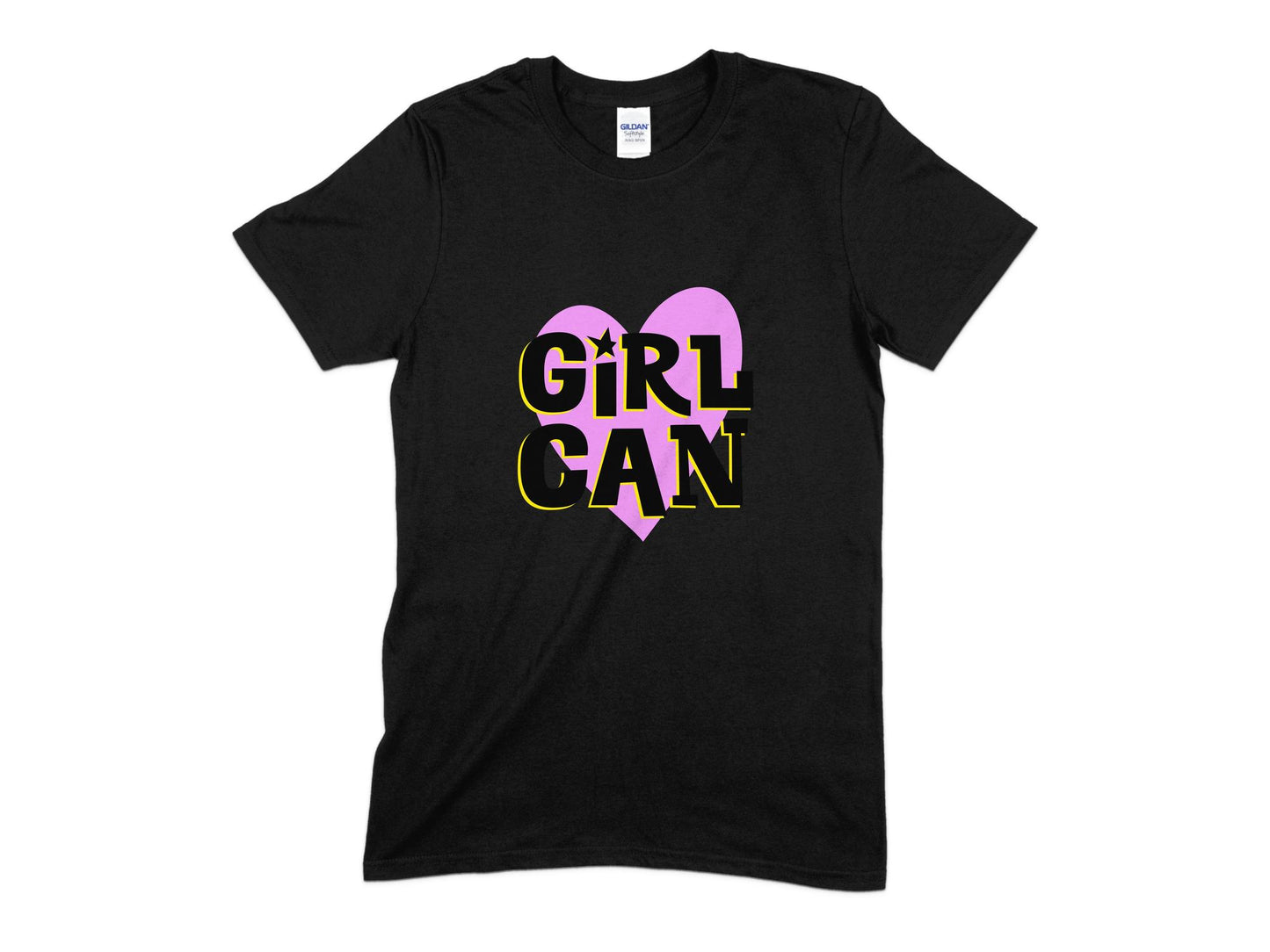 Girl Can T-Shirt, Cute Girl Heart T-Shirt