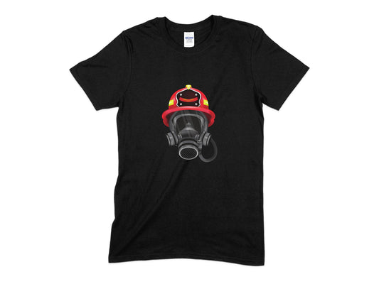 Firefighter Helmet Mask T-Shirt, Firefighter T-Shirt