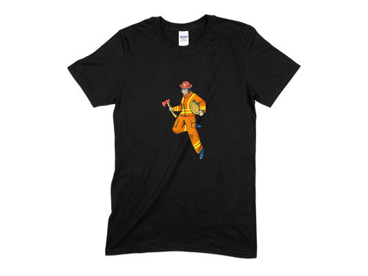 Firefighter Girl With Axe T-Shirt, Firefighter T-Shirt