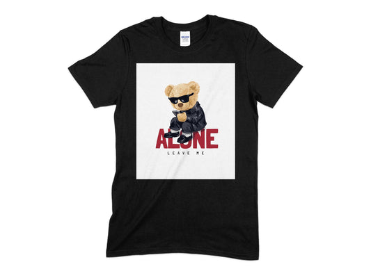 Alone Leave Me Cute Teddy Bear Shirt, Animal T-shirt