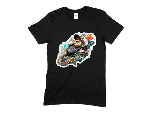 Old Man Face Shirt, Beard Mustache Cap Shirt