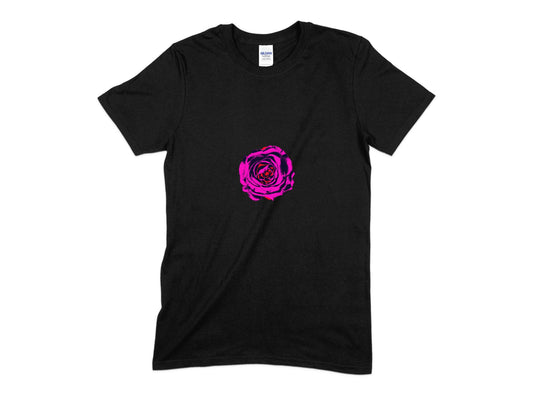 Pink Rose Flower Shirt, Love Flower T-shirt