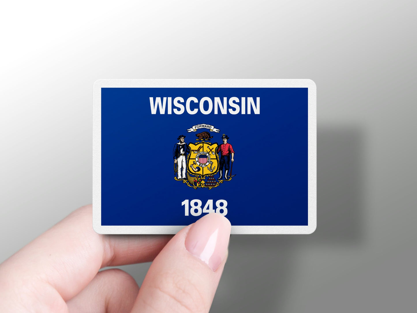 Wisconsin Flag Sticker