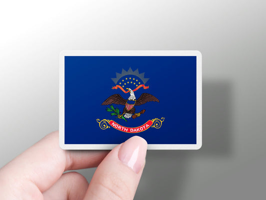 North Dakota State Flag Sticker