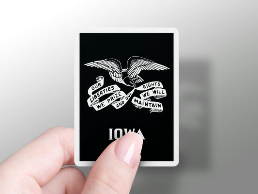 Iowa State Flag Sticker