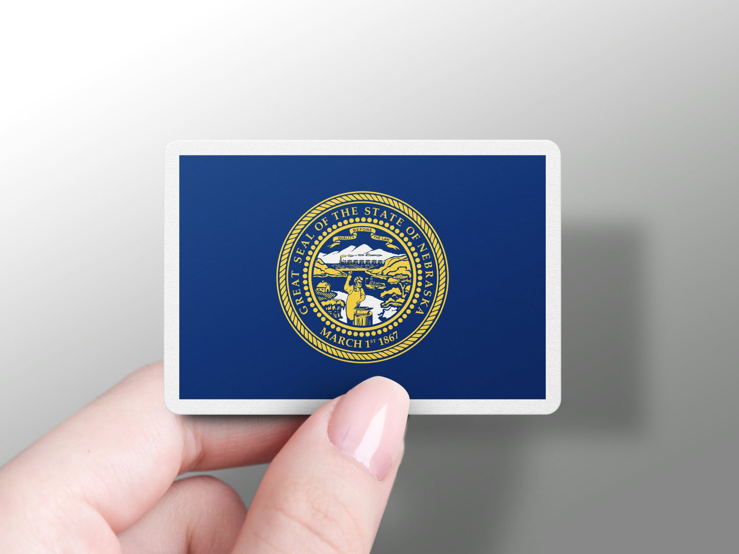 Nebraska State Flag Sticker