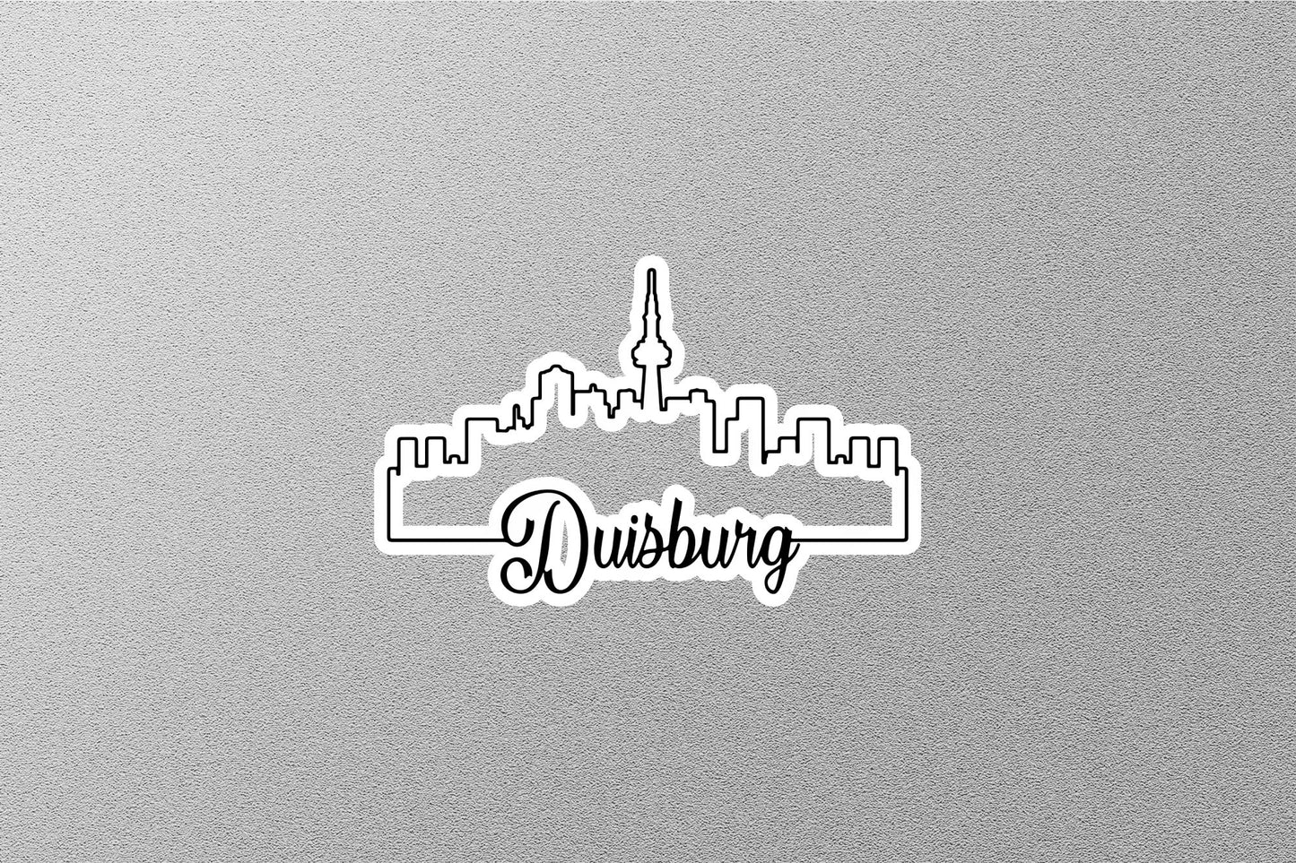 Duisburg Skyline Sticker