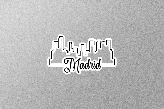 Madrid Skyline Sticker