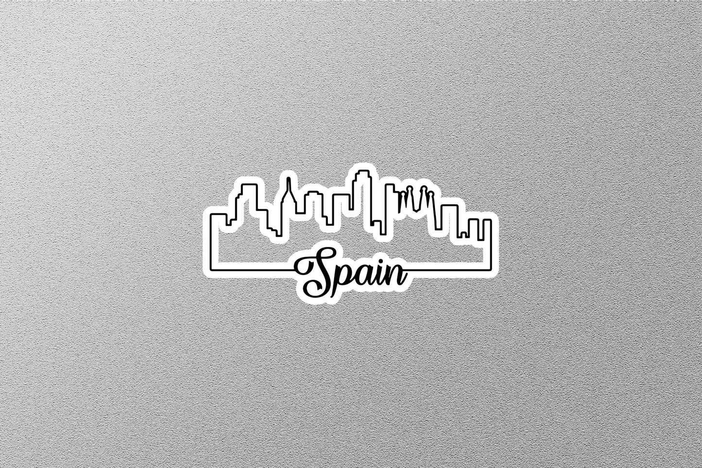 Spain Skyline Sticker
