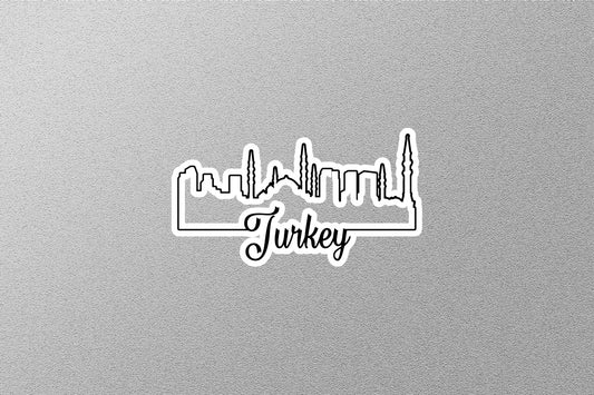 Turkey Skyline Sticker