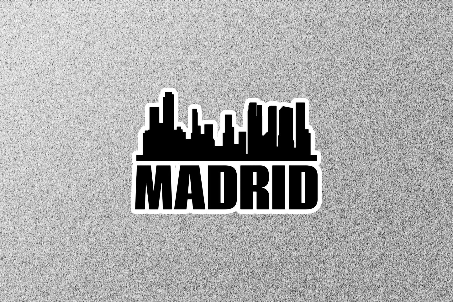 Madrid Skyline Sticker