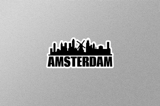 Amsterdam Skyline Sticker