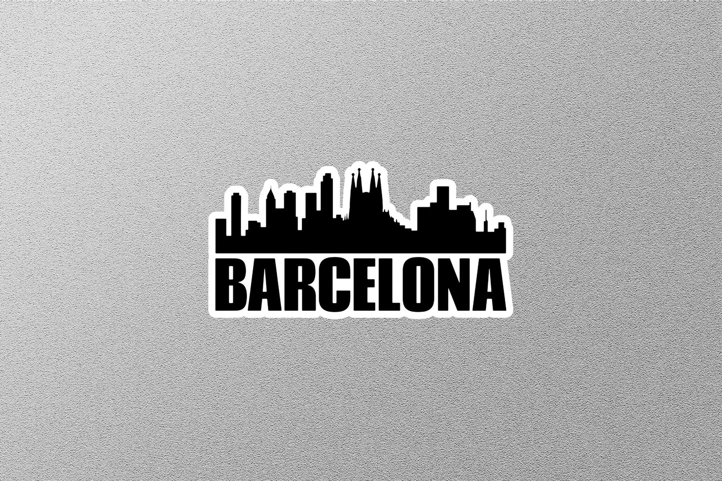 Barcelona Skyline Sticker