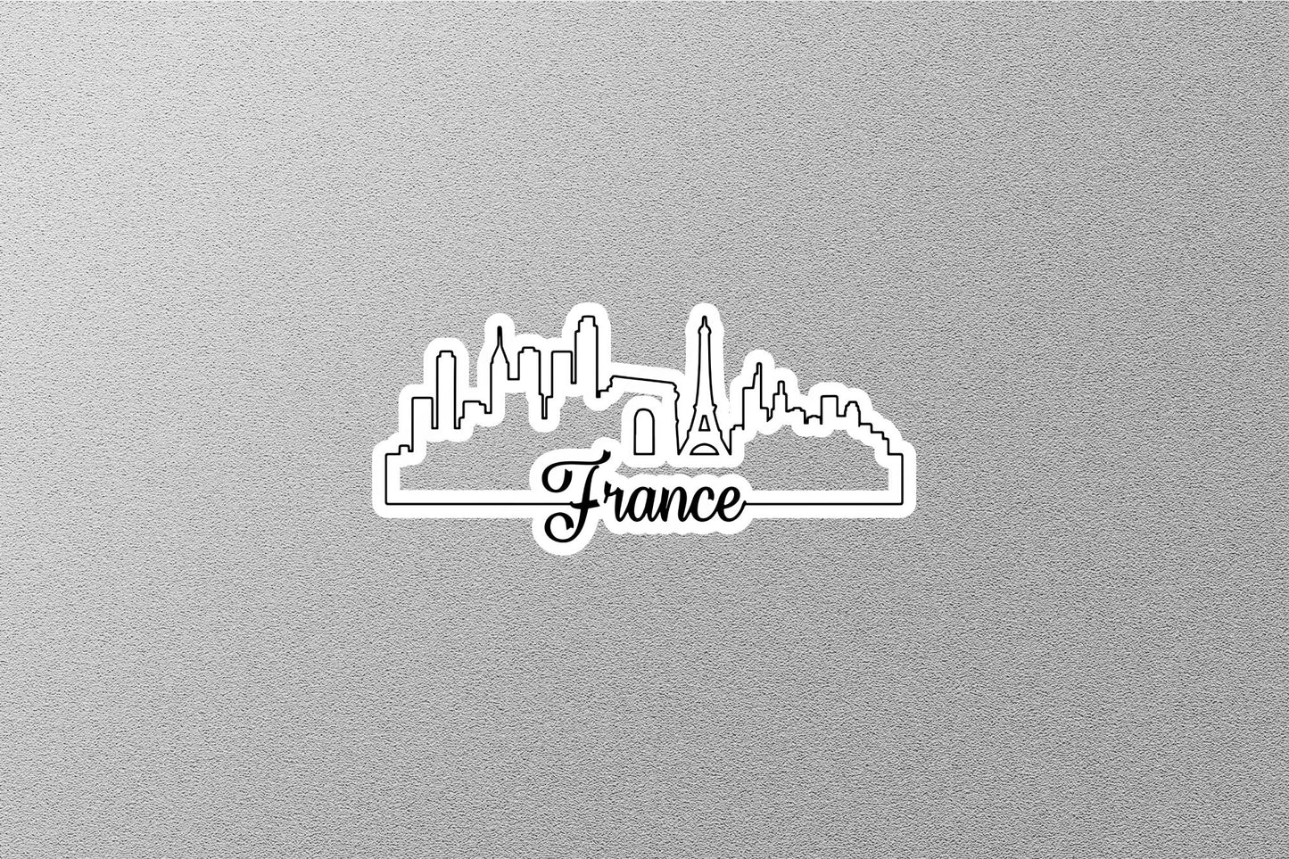 France Skyline Sticker