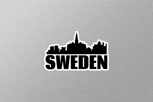 Sweden Skyline Sticker