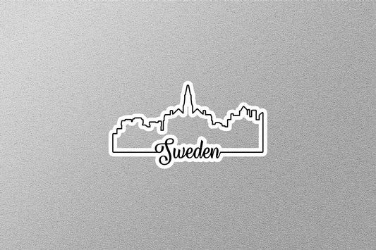 Sweden Skyline Sticker