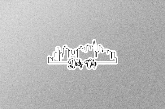Daly City Skyline Sticker