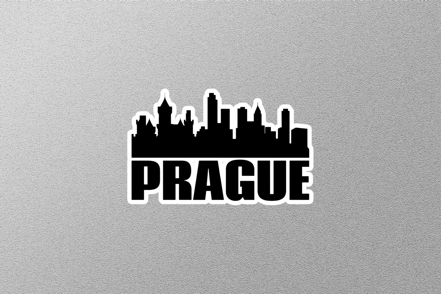 Prague Skyline Sticker
