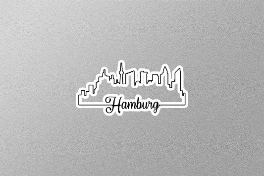 Hamburg Skyline Sticker