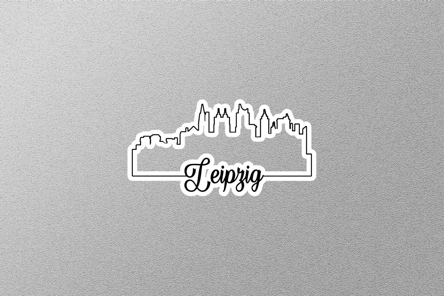 Leipzig Skyline Sticker