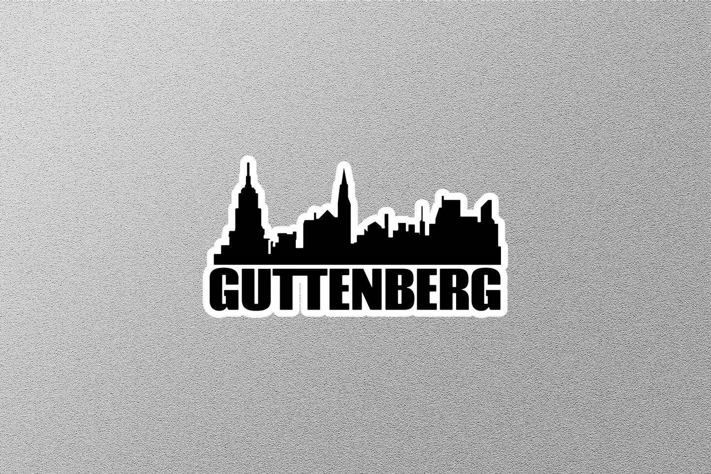 Guttenberg Skyline Sticker
