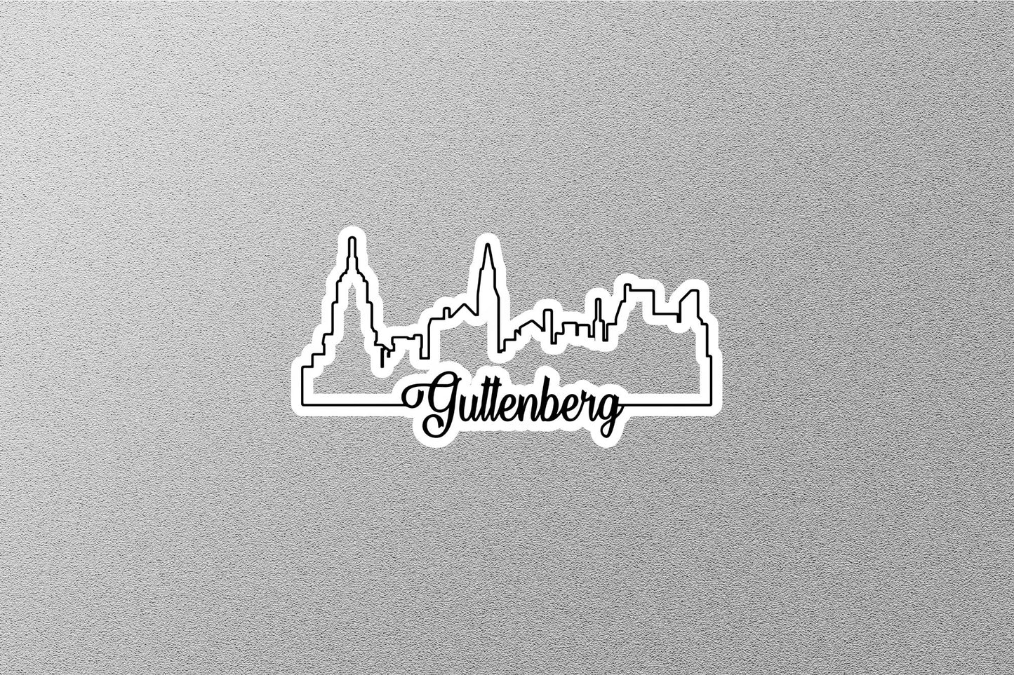 Guttenberg Skyline Sticker