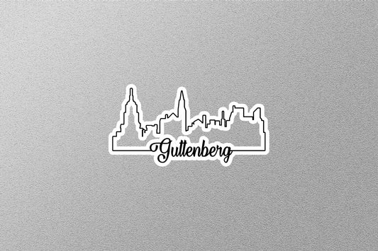 Guttenberg Skyline Sticker