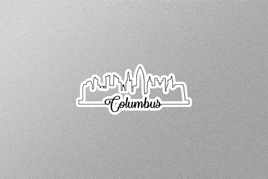 Columbus Skyline Sticker