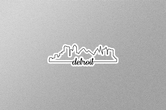 Detroit Skyline Sticker